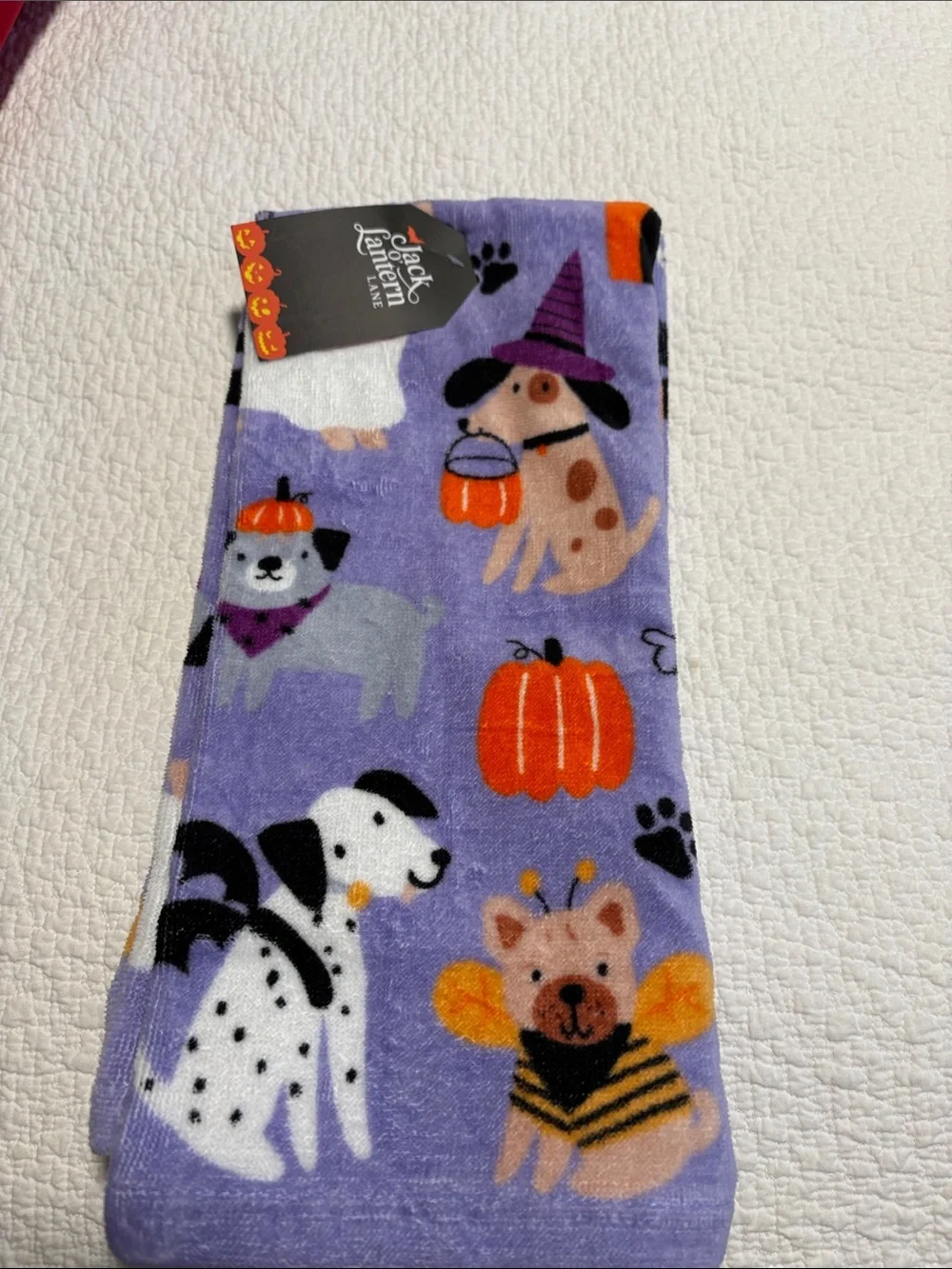 Halloween kitchen towels 2. New with tags. 18 inches by 28 inches.